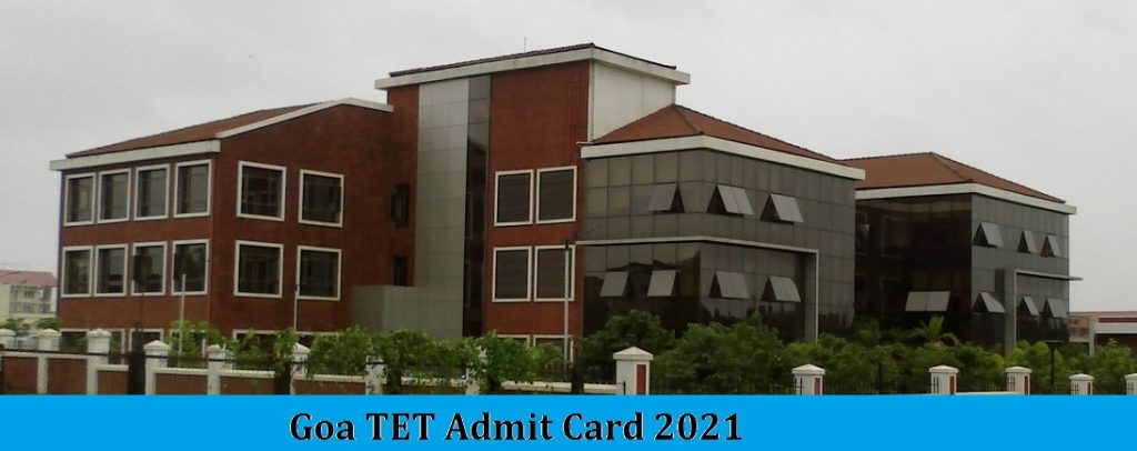 Goa TET Admit Card 2021