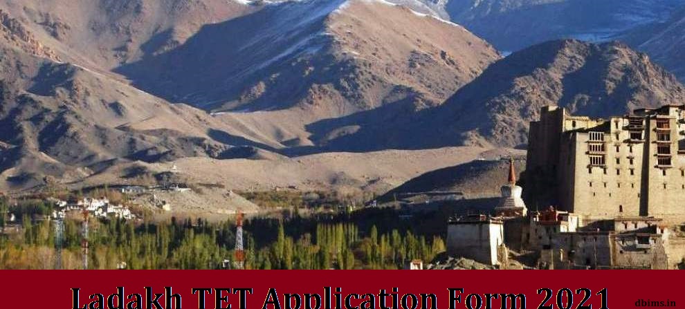 Ladakh TET Application Form 2021 