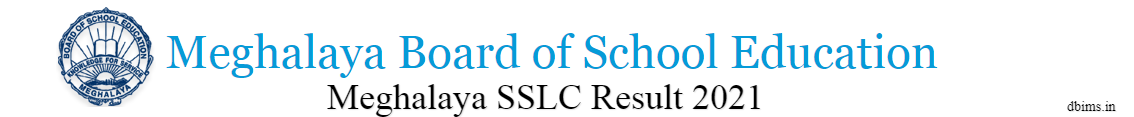 Meghalaya SSLC Result 2021