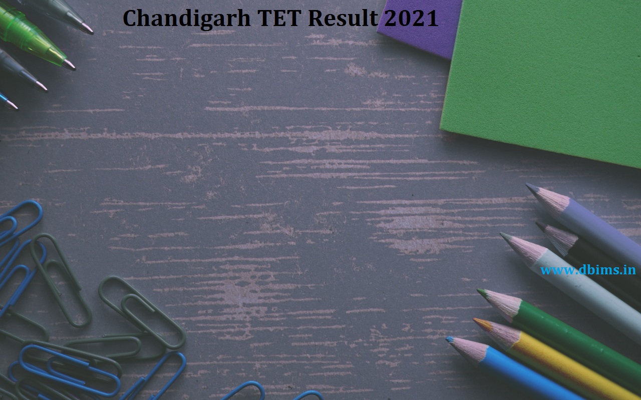 Chandigarh TET Result 2021