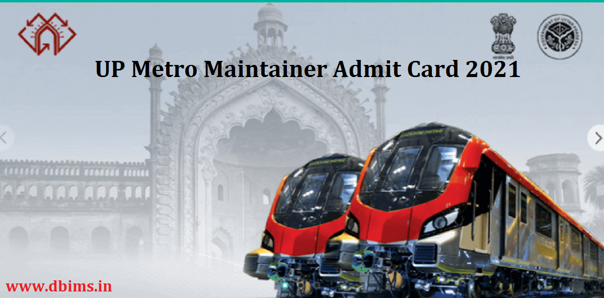UP Metro Maintainer Admit Card 2021 