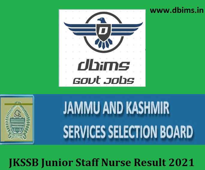 JKSSB Junior Staff Nurse Result 2021