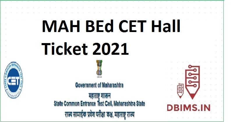 MAH BEd CET Hall Ticket 2021
