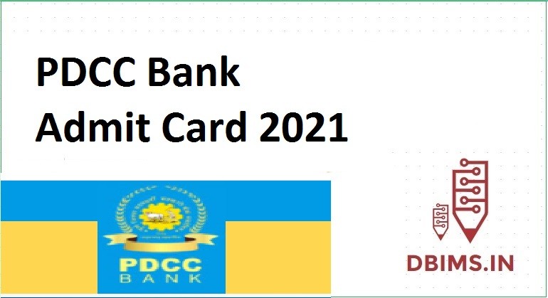 PDCC Bank Admit Card 2021