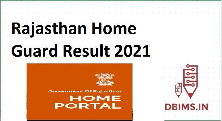 Rajasthan Home Guard Result 2021