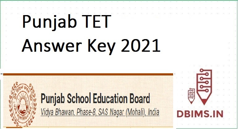 Punjab TET Answer Key 2021