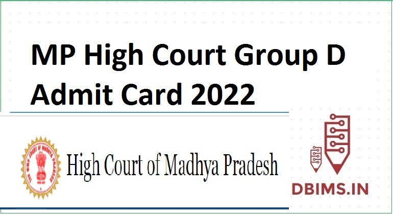 MP High Court Group D Admit Card 2022