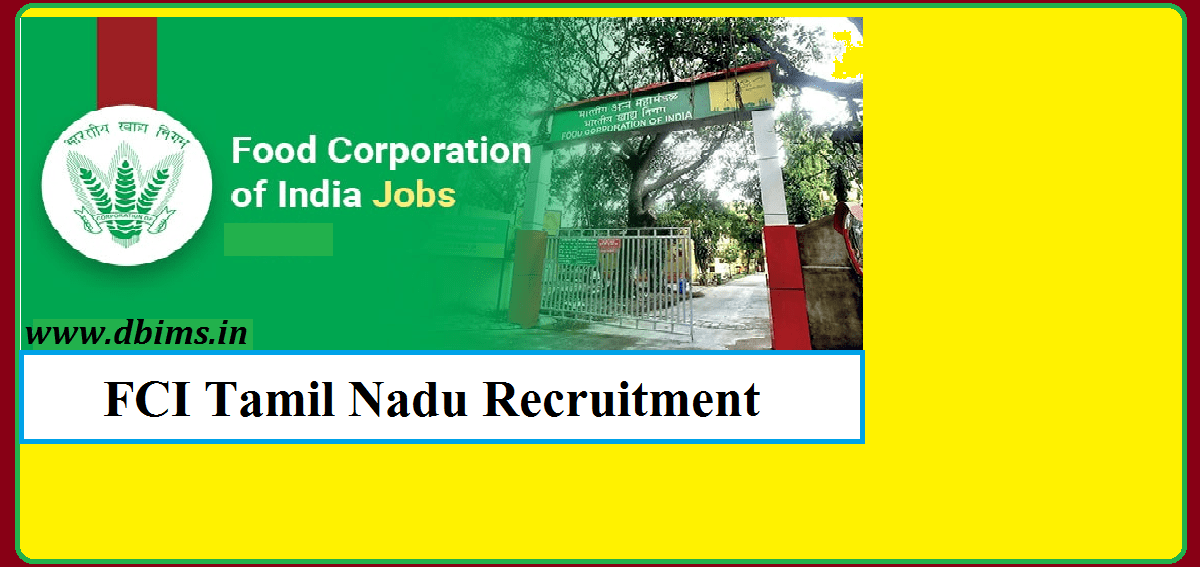 FCI Tamil Nadu Recruitment