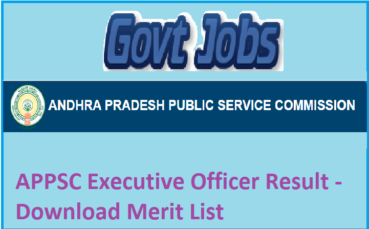 APPSC Executive Officer Result