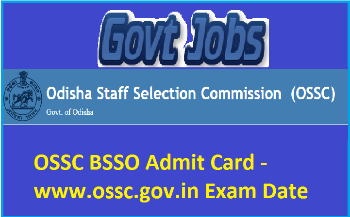 OSSC BSSO Admit Card