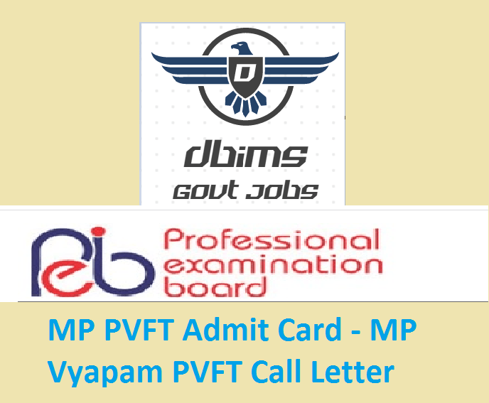 MP PVFT Admit Card