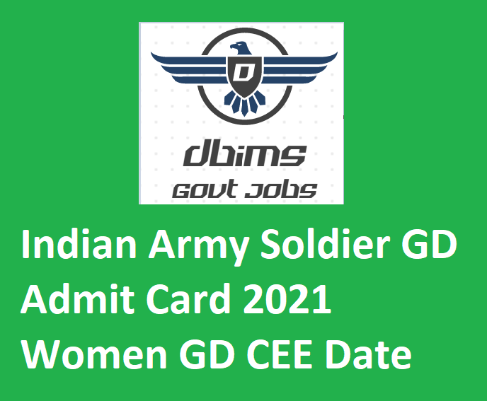 Indian Army Soldier GD Admit Card