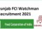 Punjab FCI Watchman Recruitment 2021