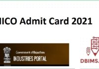RIICO Admit Card 2021