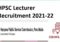 HPSC Lecturer Recruitment 2021-22