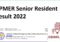JIPMER Senior Resident Result 2022