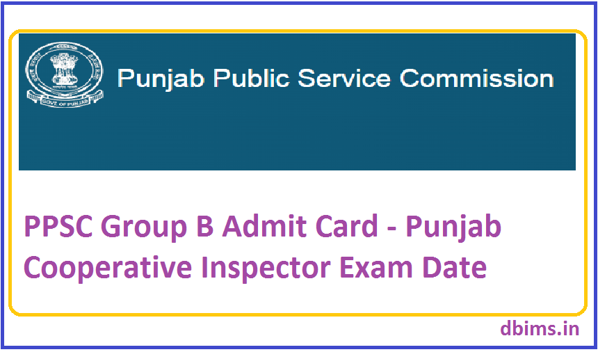 PPSC Group B Admit Card